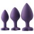 Flirts Anales Trainingskit - 3er Set Anal-Plugs - Lila