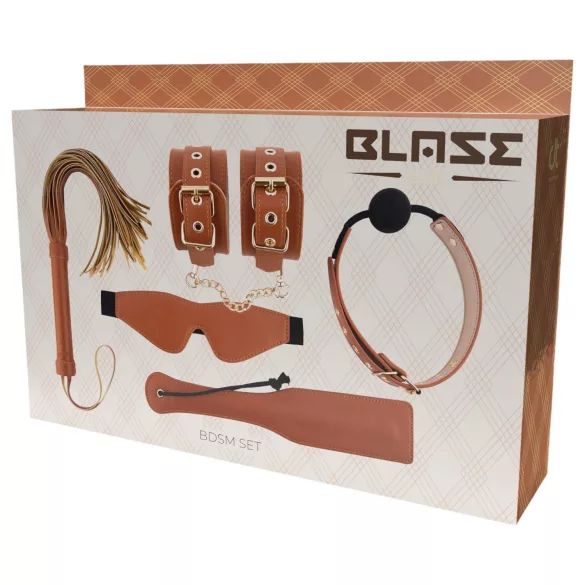 Blaze Elite - BDSM Set - 5-teilig (Cognac)