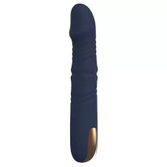 Goddess - Stoßvibrator mit rotierenden Perlen (dunkelblau)