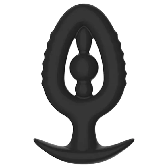 Kiotos - Silikon-Analplug mit Dilatator S (schwarz)
