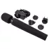 Pixey Deluxe Black Velvet - Stabvibrator Größe M (schwarz)