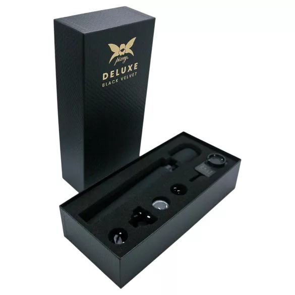 Pixey Deluxe Black Velvet - Zauberstab-Vibrator Größe L (schwarz)