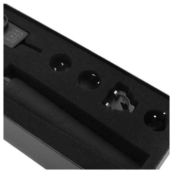 Pixey Deluxe Black Velvet - Zauberstab-Vibrator Größe L (schwarz)