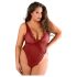 Allure - Spitzenbody mit offenem Design (Rot)