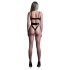 Allure Crave Me - Latex-Effekt, transparenter Body (Schwarz) - M