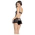 Coquette - Polizistin Babydoll (schwarz)