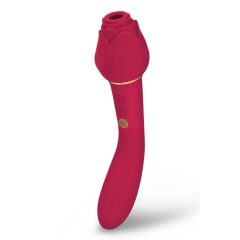   Geheime Küsse Rosegasm - Akku-betriebener, 2-in-1-Klitorisvibrator (rot)