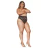 Dreamgirls - Hohe Taille, Spitzen-Slip (schwarz) - 2XL