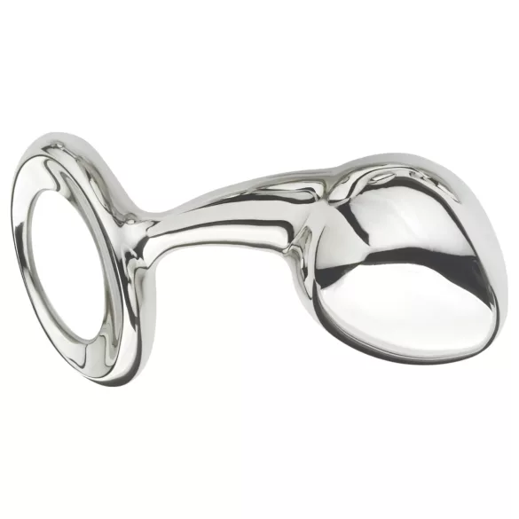 Njoy L - großer Metall-Analplug (silber)
