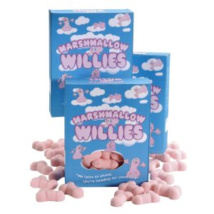 Marshmallow - Penis förmiger zuckerwattierter Schaumzucker - rosa (140g)