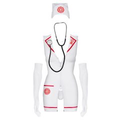   Obsessive Emergency - Krankenschwester Kostüm Set - weiß (S/M)