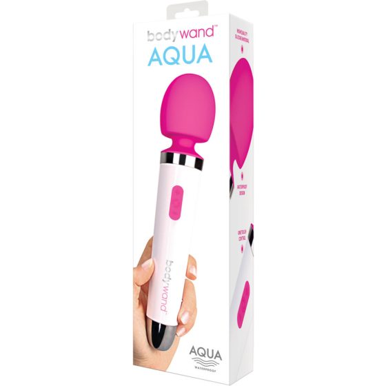 Bodywand Aqua Wand - wasserdichter Massagevibrator (weiß-pink)
