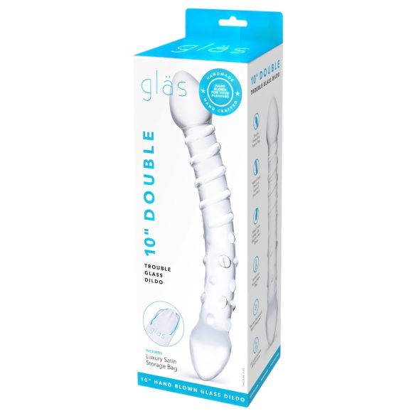 GLAS - Glas Doppel-Dildo (transparent)