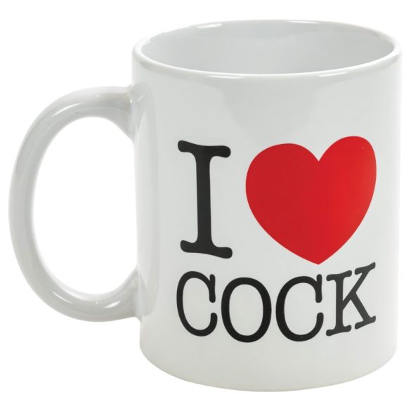 I Love Cock - Tasse (schwarz)