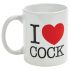 I Love Cock - Tasse (schwarz)
