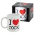 I Love Cock - Tasse (schwarz)