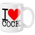 I Love Cock - Tasse (schwarz)