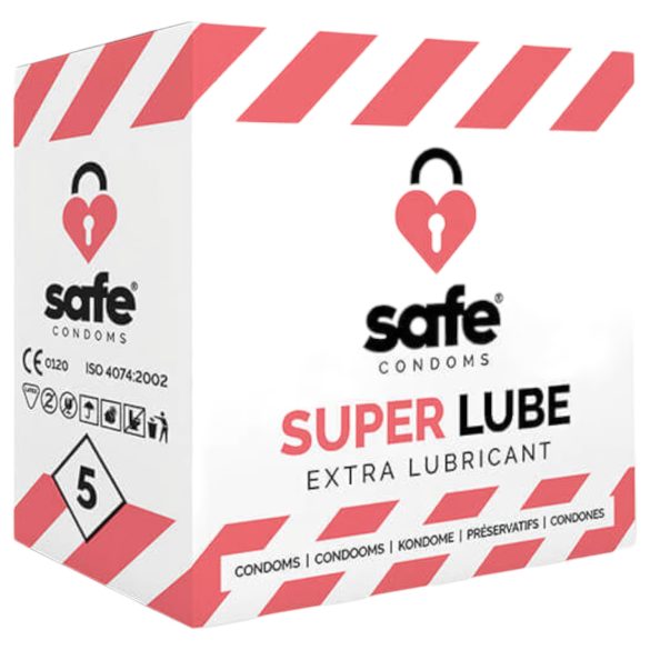 SAFE Super Lube - extra gleitfähiges Kondom (5 Stk)