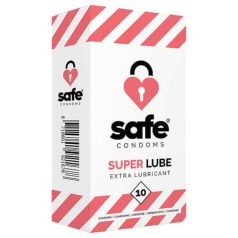 SAFE Super Lube - extra gleitbefilmtes Kondom (10 Stk.)