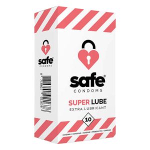 SAFE Super Lube - Extra Gleitmittel Kondome (10 Stück)