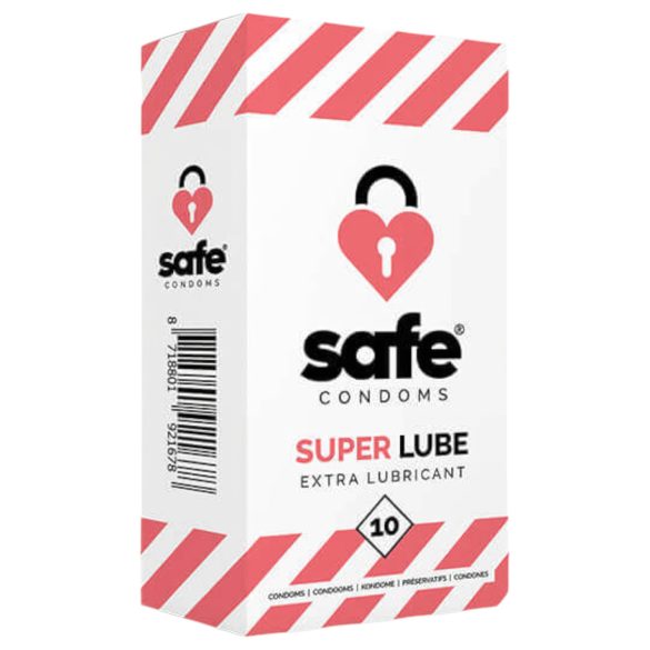 SAFE Super Lube - extra gleitfähige Kondome (10 Stk.)