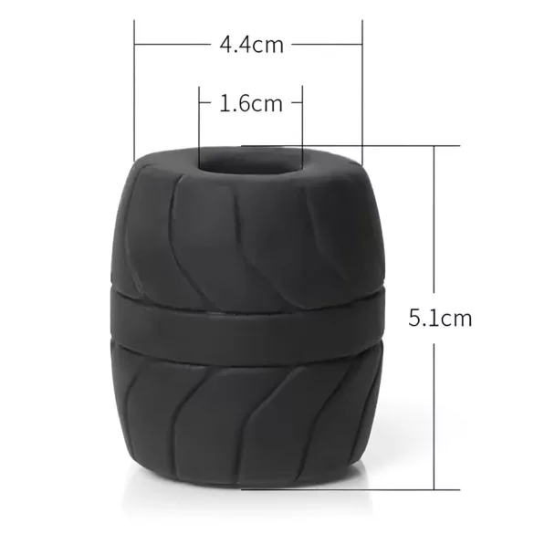 SilaSkin Hodenring und Strecker (schwarz)