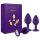 Rianne - 3-teiliges Silikon Anal-Plug-Set (Lila)