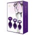 Rianne - 3-teiliges Silikon Anal-Plug-Set (Lila)