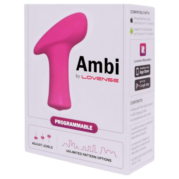 LOVENSE Ambi - smartes, 2-motoriges Klitoris-Vibrator (pink)