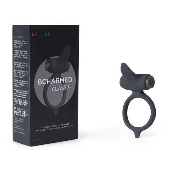 B SWISH Bcharmed - Vibrations-Penisring (schwarz)