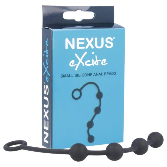 Nexus Excite - 4-Perlen Anal-Dildo - Schwarz (klein)