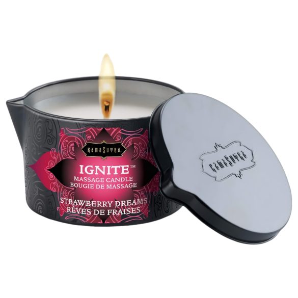 Kama Sutra - Vegane Massagekerze - Erdbeertraum (170g)