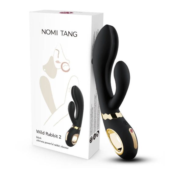 Nomi Tang Wild Rabbit 2 - akkubetriebener, klitoraler G-Punkt Vibrator (schwarz)