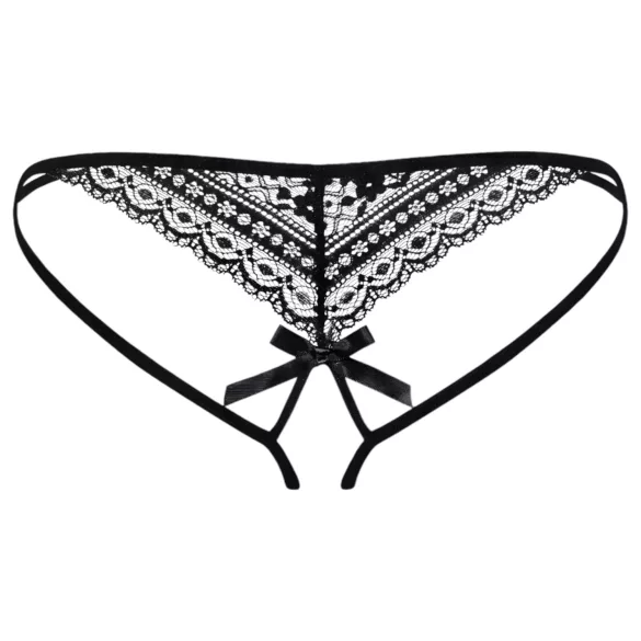 Obsessive Picantina - Doppelriemen Damen-Slip (Schwarz)