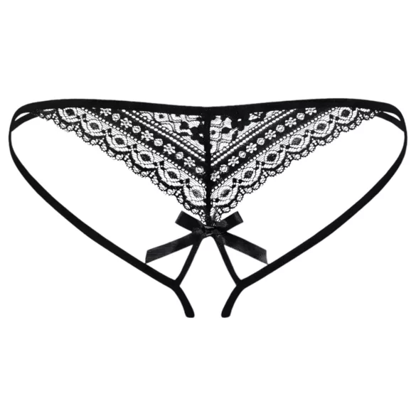 Obsessive Picantina - Doppelriemen Damen-Slip (Schwarz)