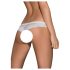 Obsessive Alabastra - Blüten-Verführer Damen-Tanga mit Schleife - Weiß