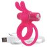 Screaming O Ohare - Akku-Vibrationsring mit Häschen (Pink)