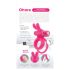 Screaming O Ohare - Akku-Vibrationsring mit Häschen (Pink)