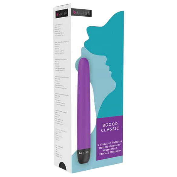 B SWISH Bgood Classic - Klassischer Stabvibrator (Lila)