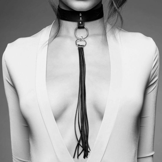 Bijoux Indiscrets - Halsband mit Gerte (schwarz)