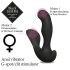 FEELZTOYS Black Jamba - Funkferngesteuerter, wärmender Anal-Vibrator (schwarz)