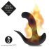 FEELZTOYS Black Jamba - Funkferngesteuerter, wärmender Anal-Vibrator (schwarz)
