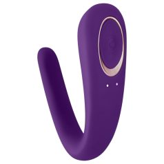   Satisfyer Double Classic - wasserdichter, wiederaufladbarer Paarvibrator (lila)