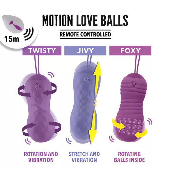 FEELZTOYS Foxy - wasserdichtes vibrierendes Ei (lila)