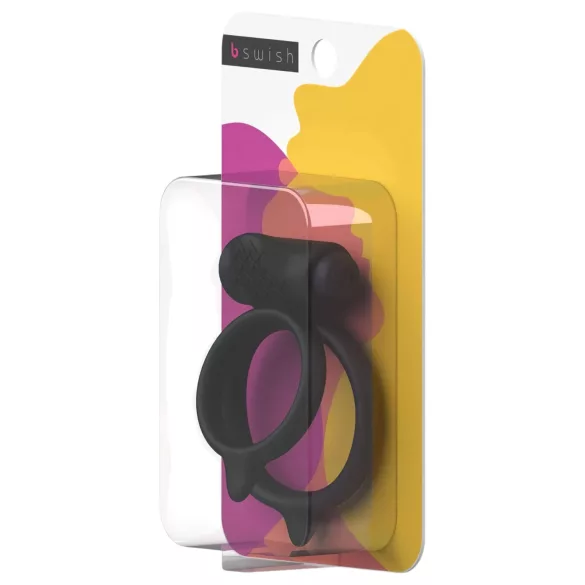 B SWISH Bcharmed DUO - vibrierender Penisring (schwarz)