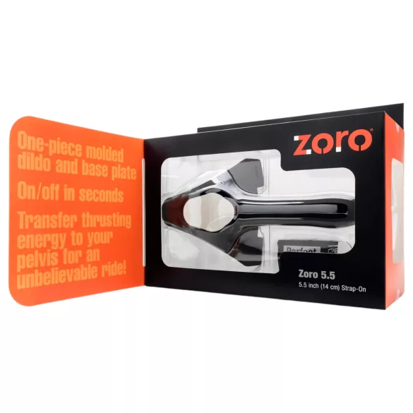 Perfect Fit ZORO 5.5- anbringbarer Dildo (14cm) - Schwarz