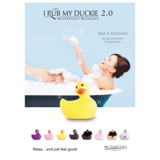 My Duckie Paris 2.0 - verspielter Enten-wasserdichter Klitorisvibrator (pink)
