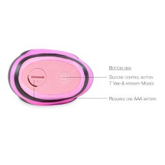   My Duckie Colors 2.0 - wasserdichter Klitoris-Vibrator (schwarz-rosa)