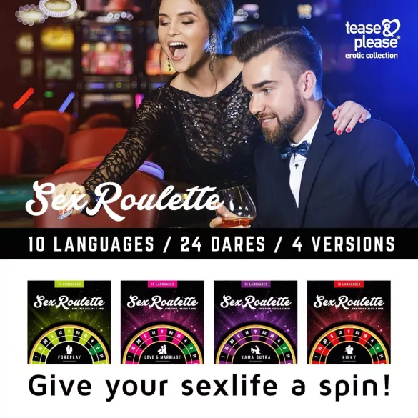 tease & please - Sex Roulette Kinky - Erotisches Roulette-Brettspiel für Paare