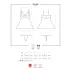Obsessive 810-BAB-2 - Spitzen Babydoll und String (weiß)